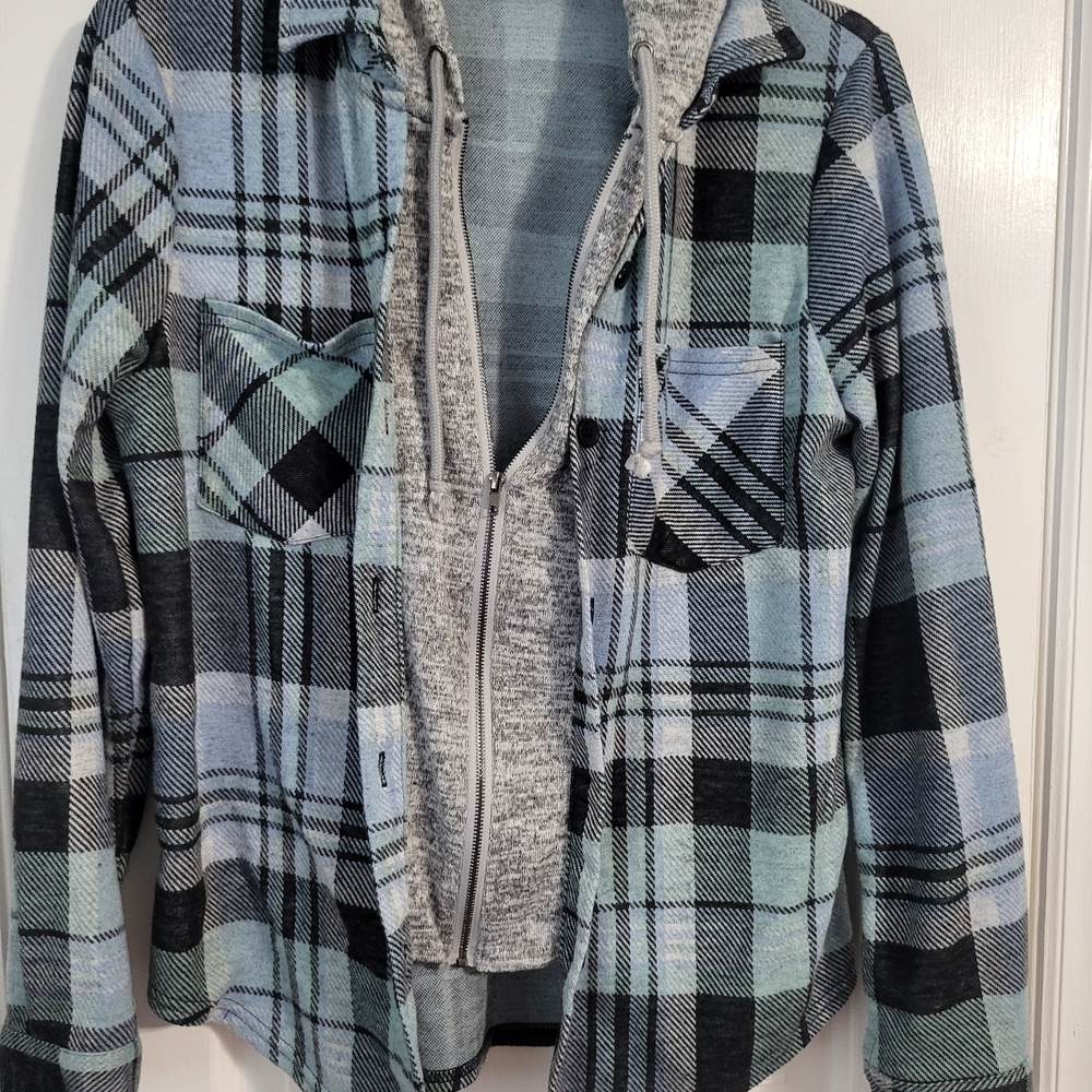 No Boundaries Flannel Hoodie